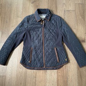 Joules Quilted Jacket - Navy - 10